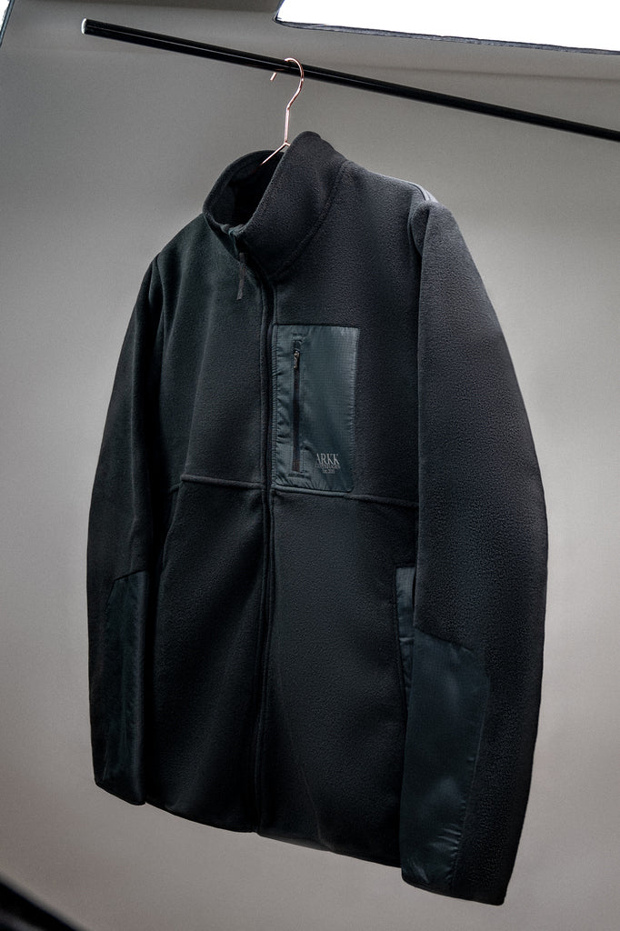 ARKK Apparel ARKK Essential Fleece Jacket | Black White Fleece Jacket